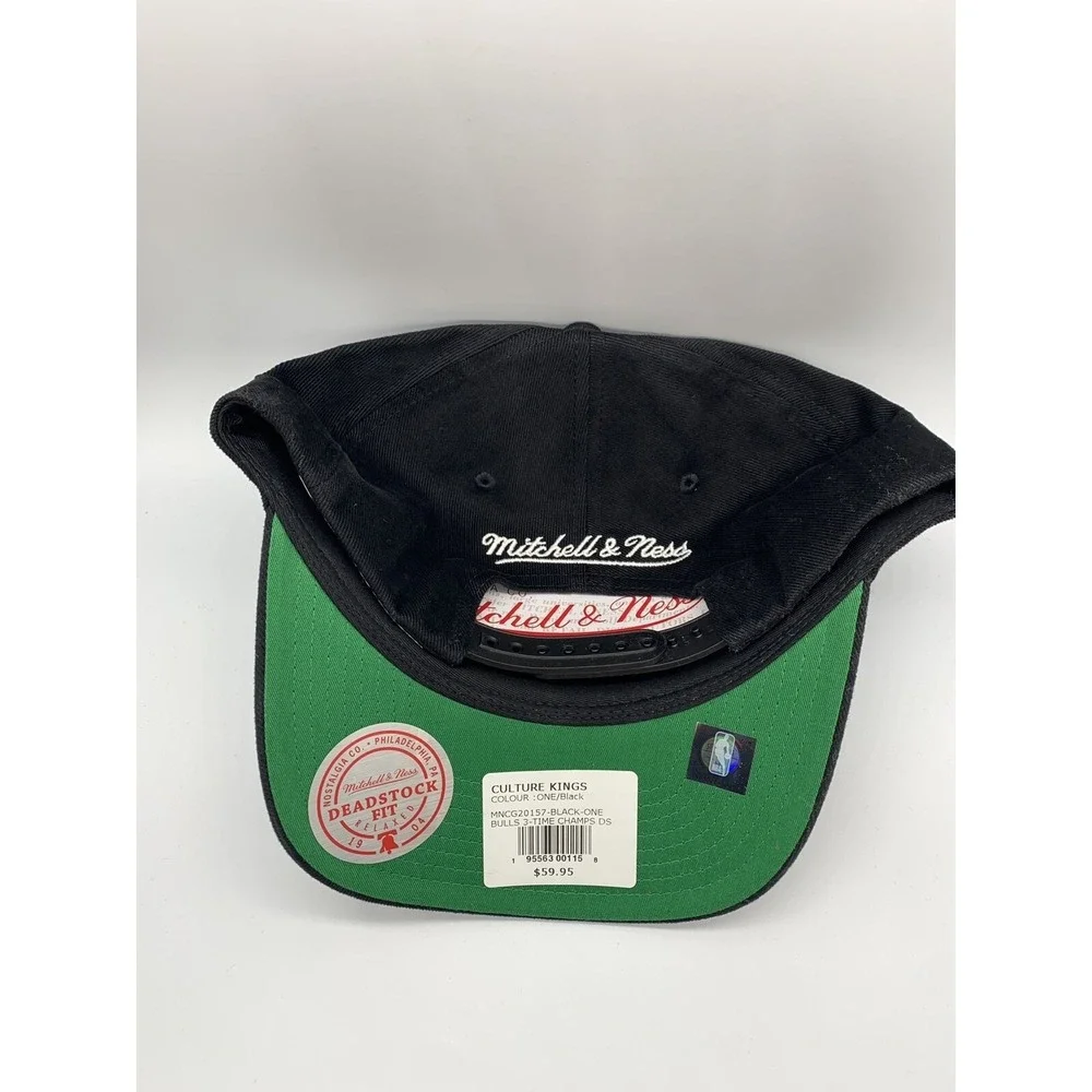Chicago Bulls Three Time 1993 Champions Mitchell & Ness Hat Snapback Cap Jordan‎